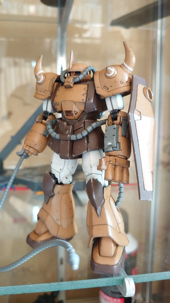 子供の頃に見たプロトタイプグフのイラスト？設定画？が印象に残ってたのでそれっぽく作ってみましたが、カラーがまったく違いましたかね・・・