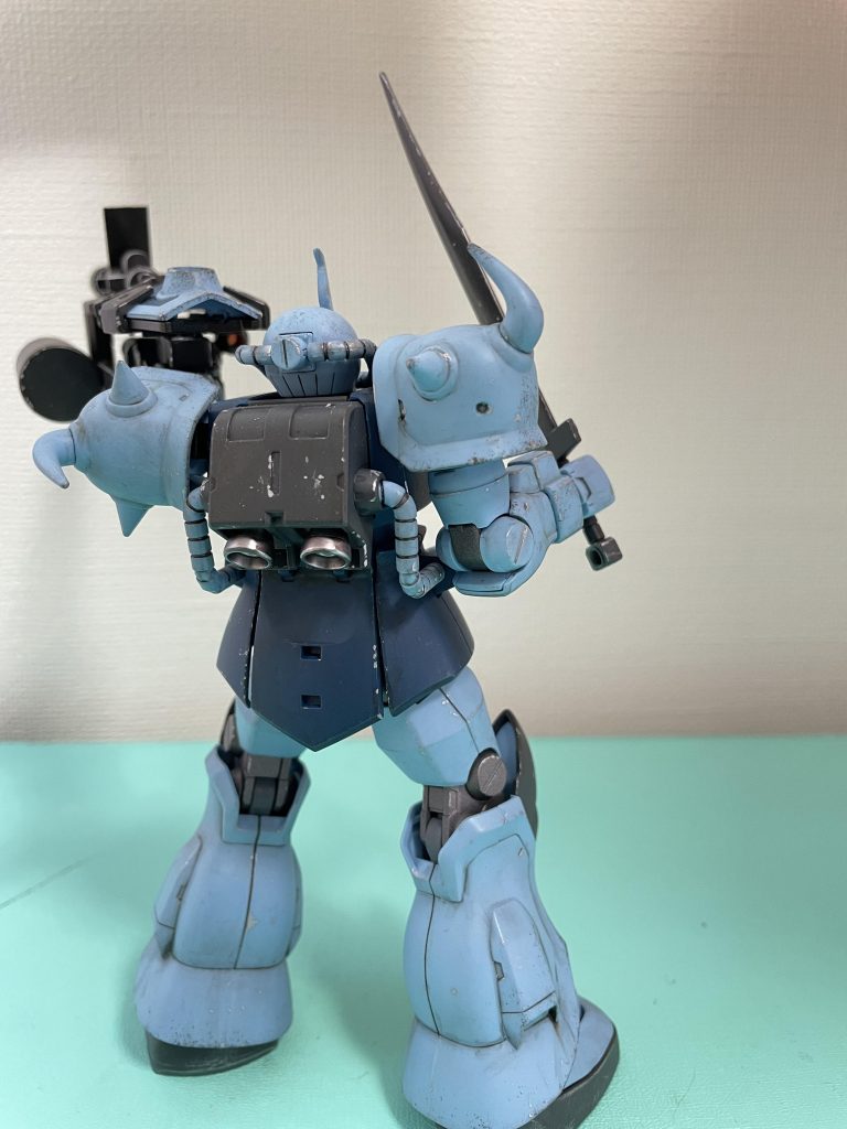 バーニアはピカピカに部分塗装✨