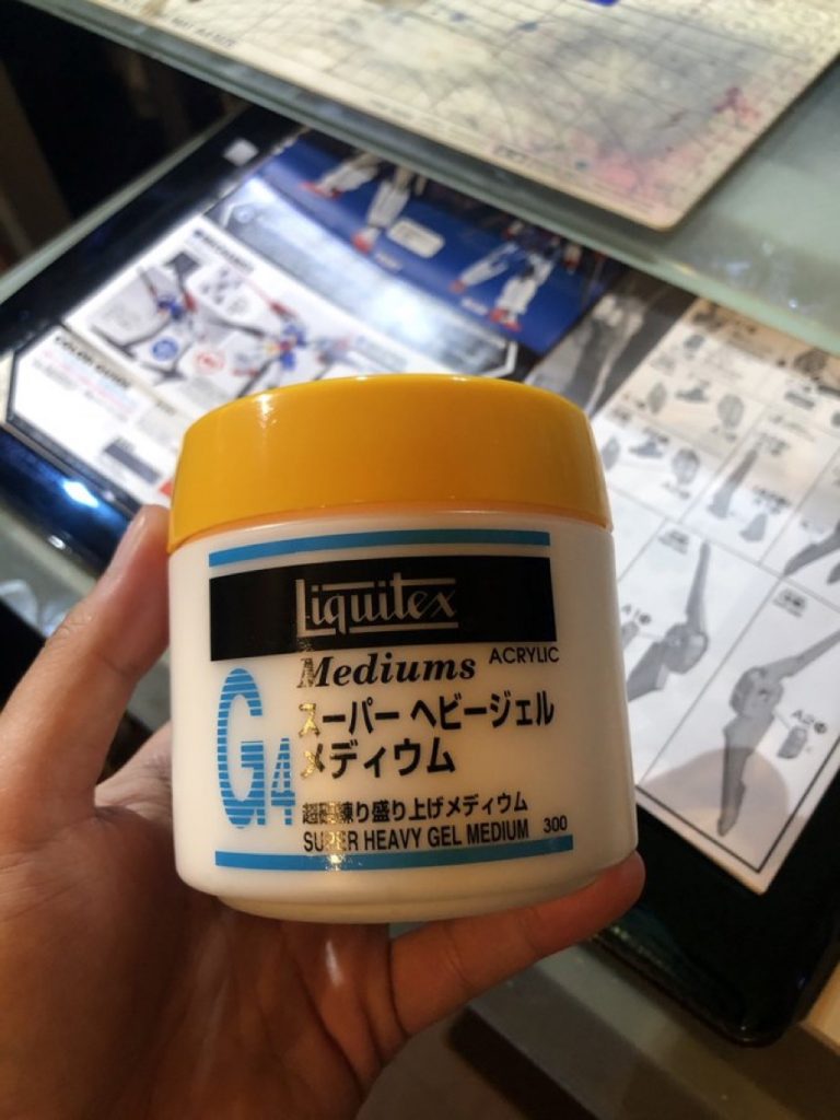 レジンとジェルメディウムで波飛沫を