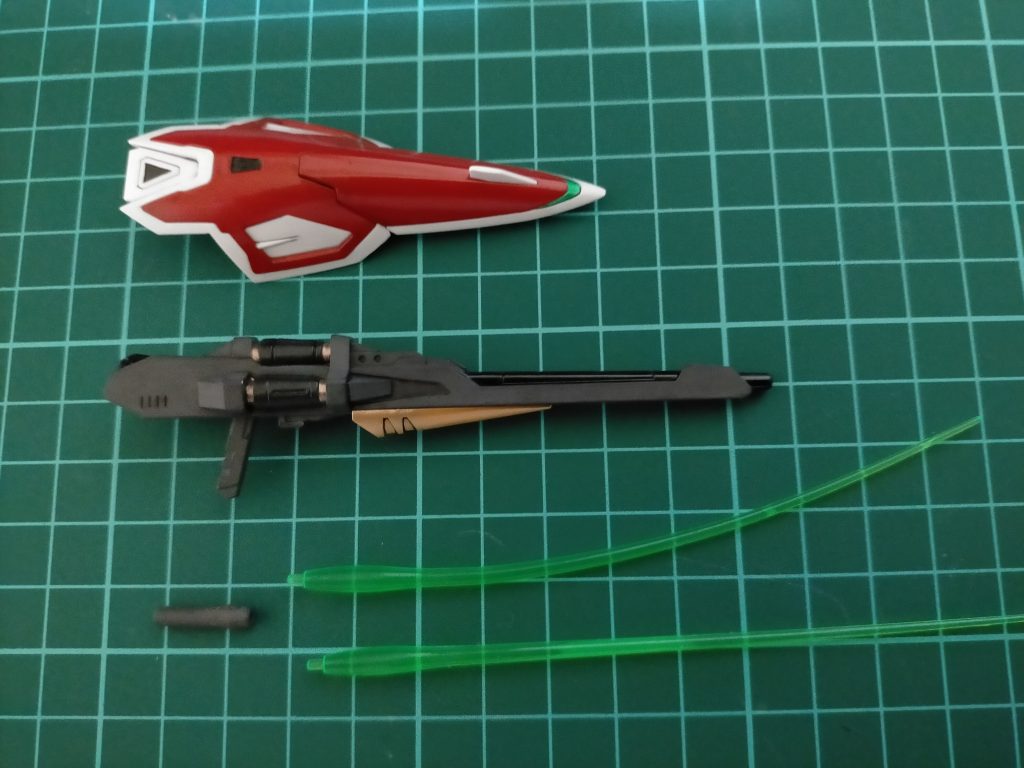 武器のみで!バスターライフルのEカートリッジのネービーブルーと繋目のコッパー塗分けがお気に入り!