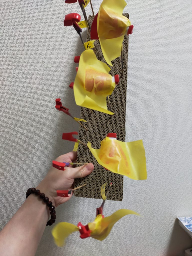 脚部はマスキングでの塗り分け。