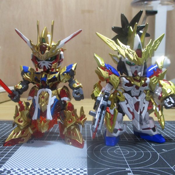 悟空インパルスガンダム＆劉備ユニコーンガンダム