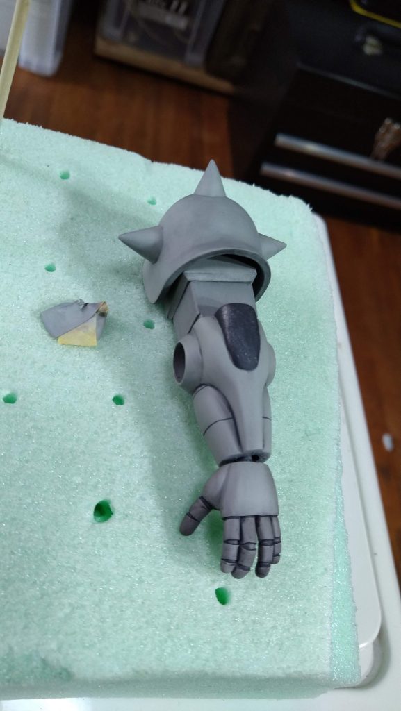 ウェザリング等で質感を上げていますホワイトガソリン(ジッポオイル)をつかったウォッシングエナメル溶剤を使用する際はパーツの割れご注意ください