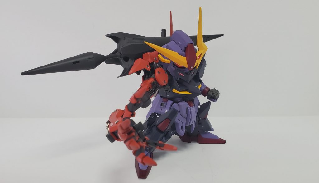 最後にゼルトザームアルムの可動。可動を犠牲にしたSDを作ってきたので、ポージングセンスが低いのが今回でわかりました…ですが指の可動のおかげでそれっぽく見れてるかな?