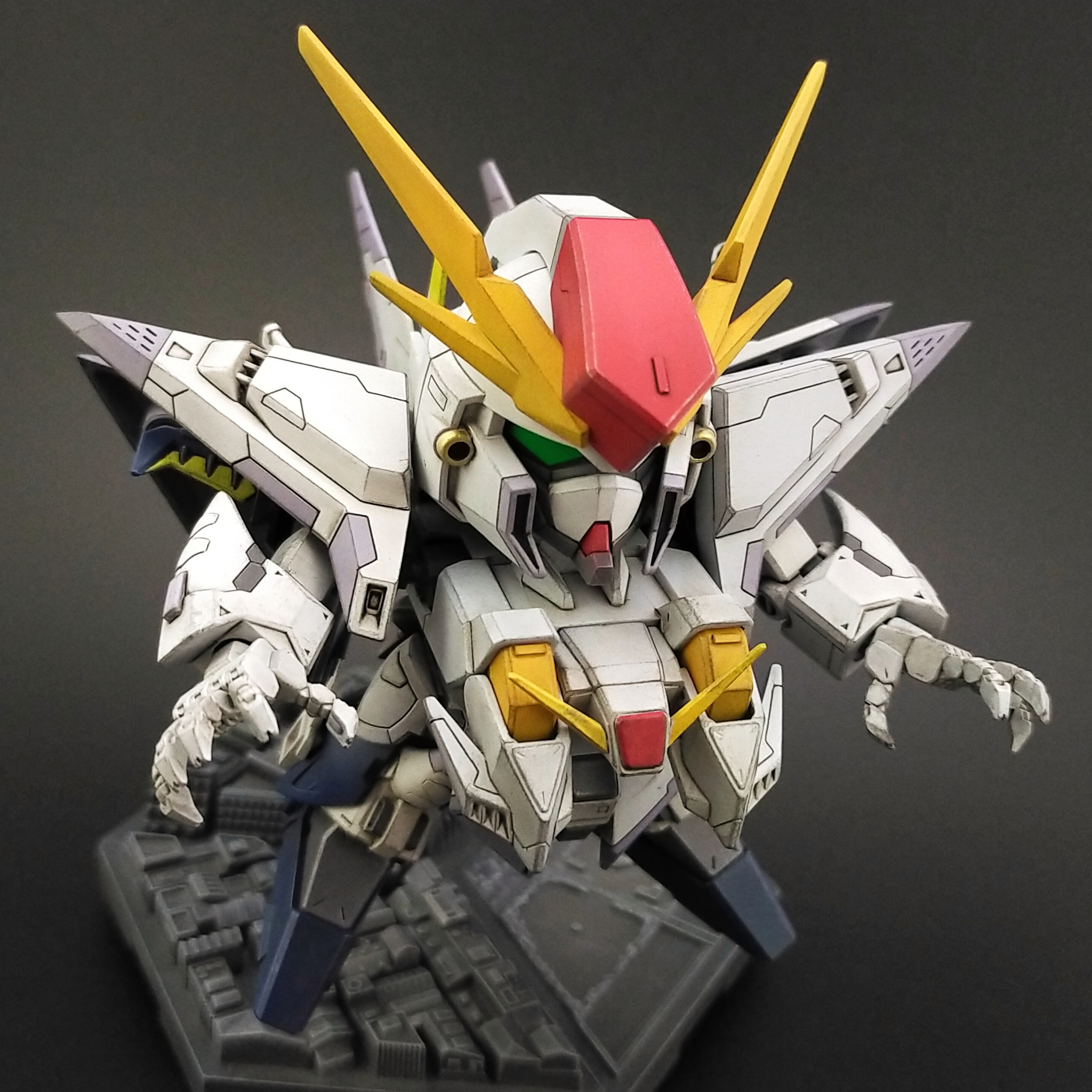 BB戦士ΞガンダムVer.アニメ風｜永遠の蒼さんのガンプラ作品｜GUNSTA（ガンスタ）