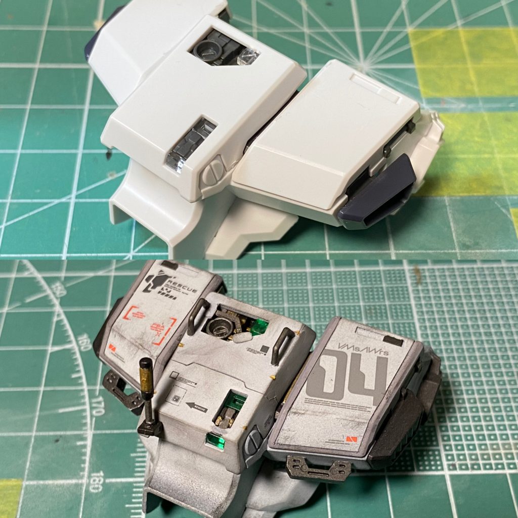 MGとは思えないほどのっぺりしてたのでディティールアップ