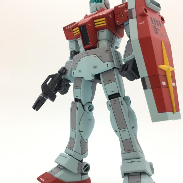 HG ジム　スジボリ、マスキング塗装