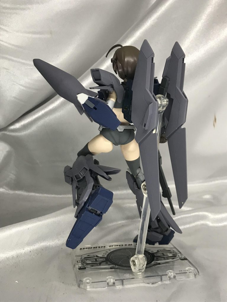 このお尻。組んでみると思ったよりシンプルだったデルタプラス。どこか一つ印象的部分があるのではなく、大変まとまりの良いキットです。