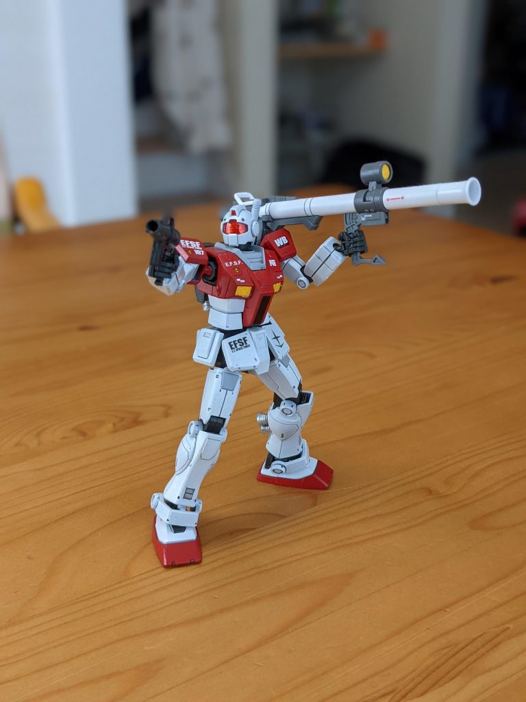 塗装が素人なものでムラムラですが、大好きなジムが凄い可動域で生まれ変わって大満足です💓