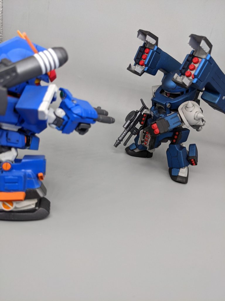 パーフェクトガンダムⅡと2ショット。まさかガンダムの方が先に完成することになろうとは…🙊