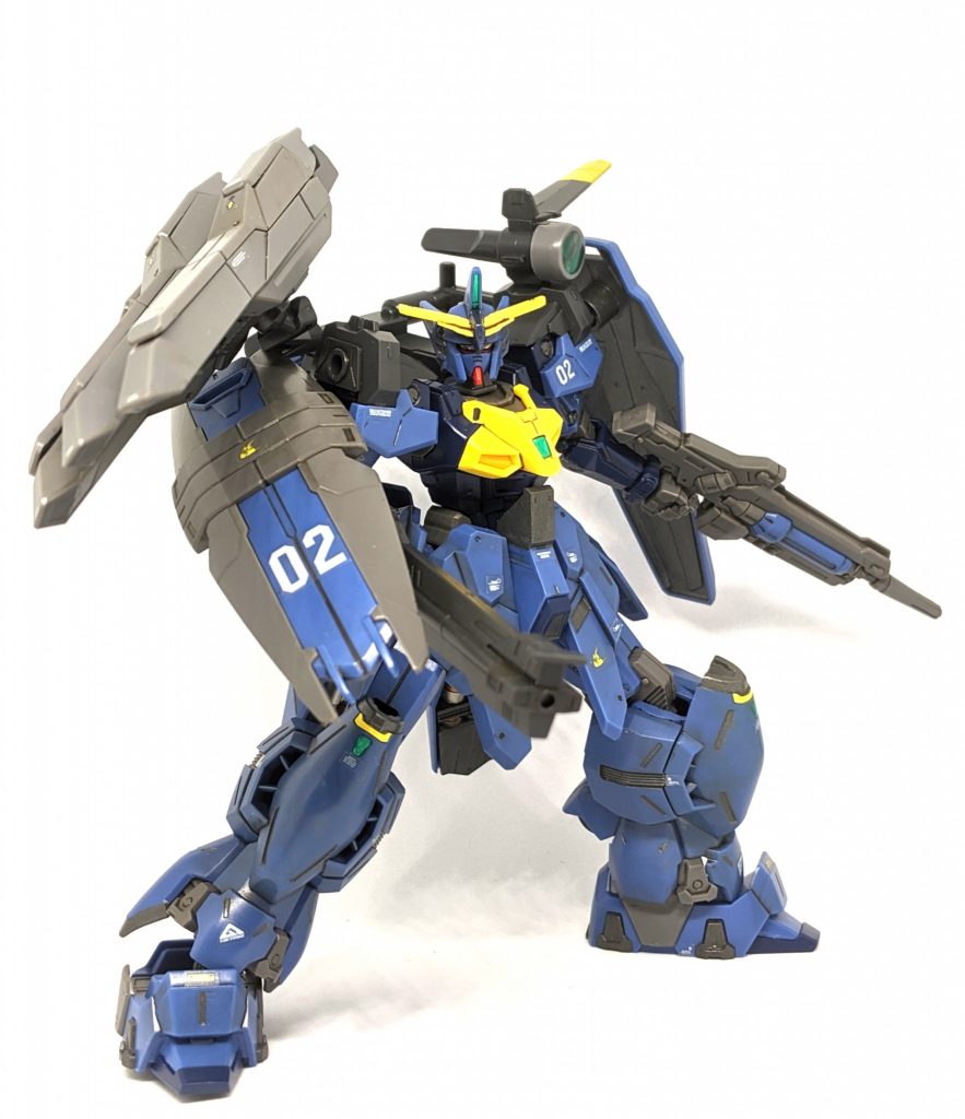 以上、ガンダムジェミナス02 陸戦重装ユニット装備でした。空戦特化のジェミナス01と対を成す陸戦重装ユニットのジェミナス02がついに手に入り個人的には非常に嬉しいです。このままLOブースターも発売されないか期待したい所です。