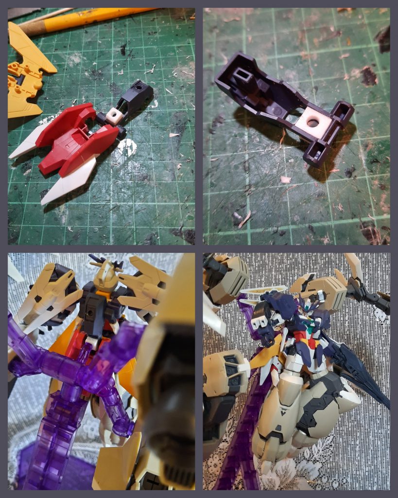 本体とガネーシャの接続位置は2ミリのプラバンで自作。