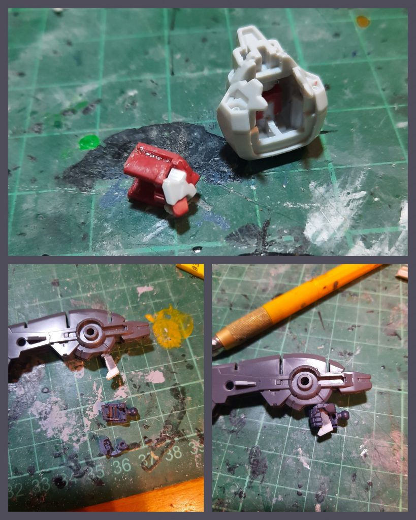 他には頭部パーツ分割とアンクーシャのハンドルなどの細かい処理。