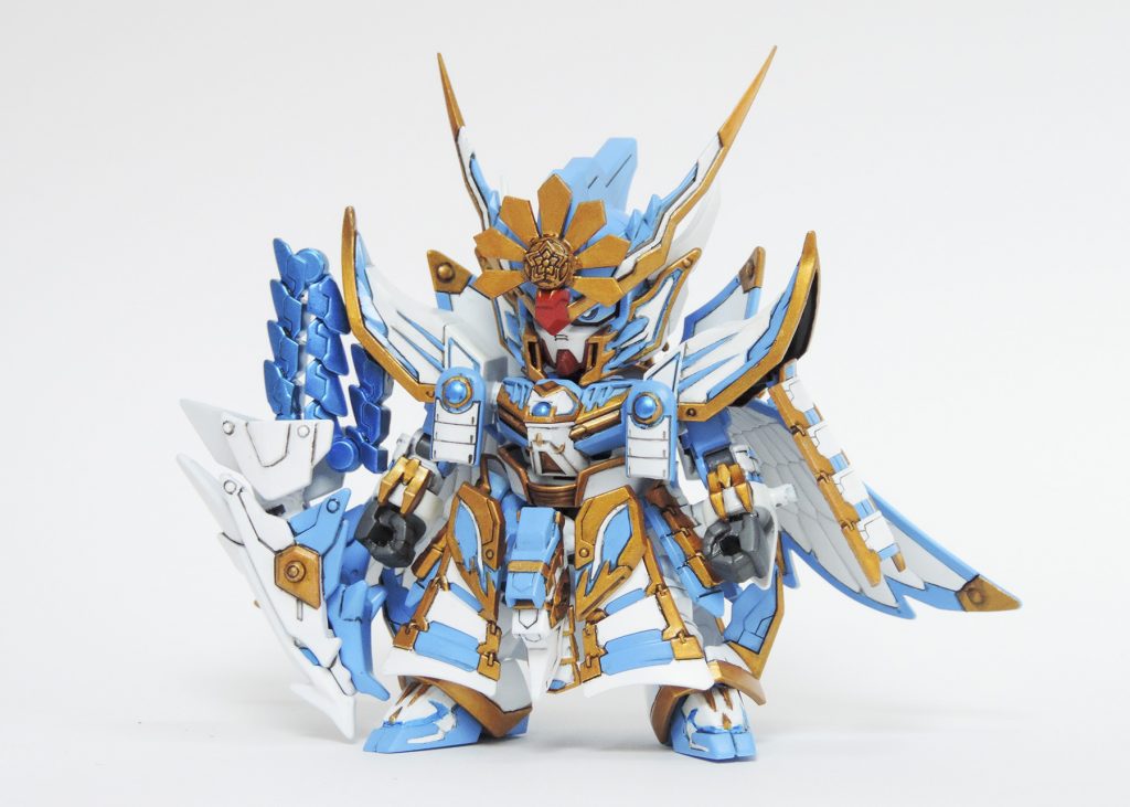 基本的には信長エピオンのまま、肉抜きなんかを簡単に埋め、魔王感を減らして好青年なイメージになるようなパーツに変更しました。 前立はfgoの信勝を参考にしてます。