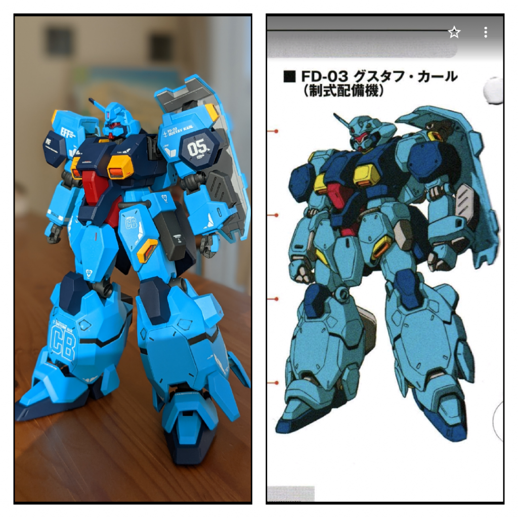 初めて調色をしてみました。いたる所にミスはありますが自分なりに満足。カッコイイ!