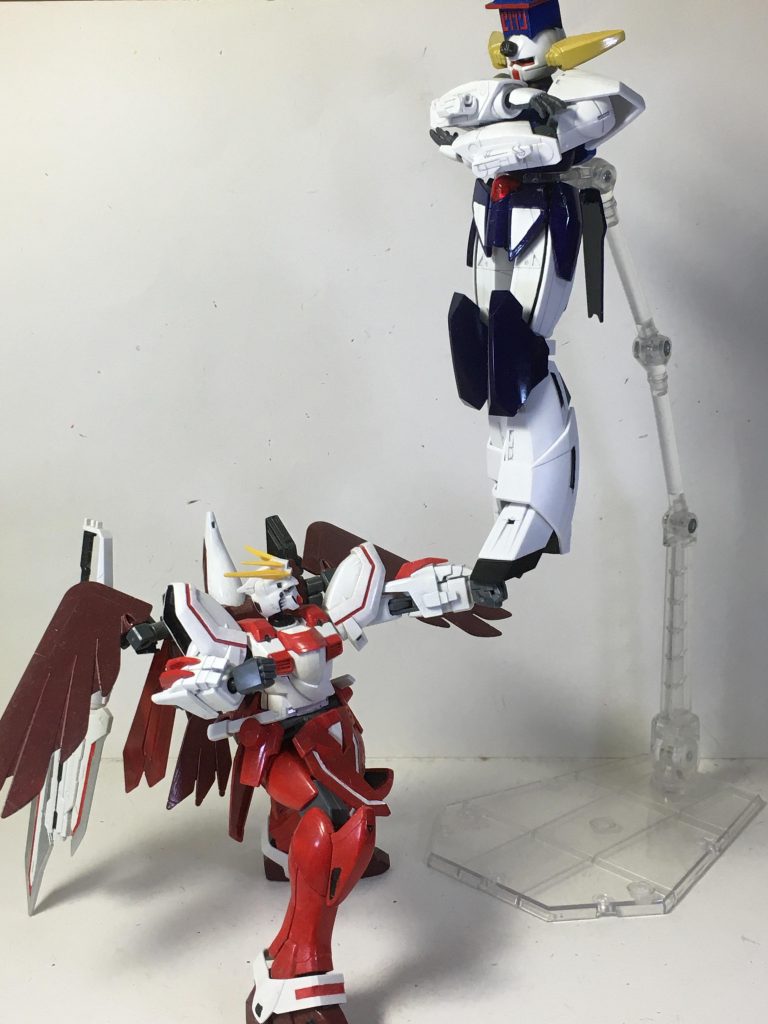 妹紅VS慧音妹紅の攻撃をいなす慧音。GガンダムでのゴッドVSシュピーゲルの再現です。