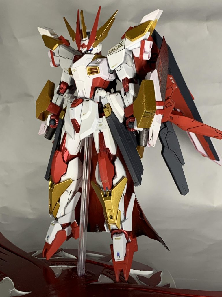 翼展開無しver.です関節をアメストフリと同じレッドメタリックで仕上げています!!