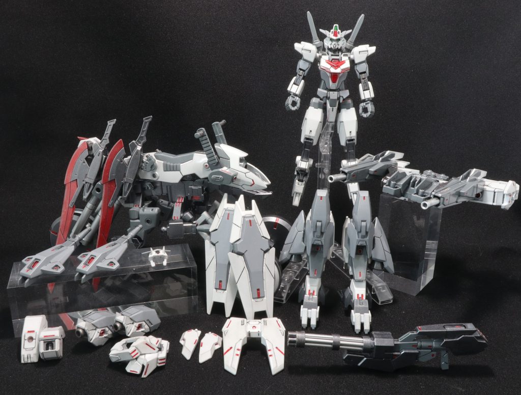 スタティックディスプレイ:本体:コアガンダムⅡ武装:コアスプレーガン、コアビームサーベル、バルカン本体:ジュピターブガンダム G.G.武装:ビームガトリングガン、ビームキャノン、マニファービット、ビームシールドビット、スラッシュブレイド、ビームサーベル、バルカン、ショルダーシールド、サテライト・ディフェンサーアーマーキャリア武装:ビームカノン、スモークディスチャージャー、索敵用センサー各種