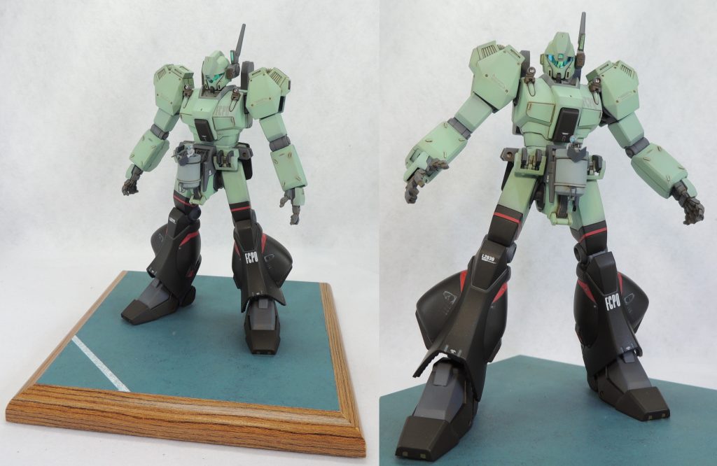 人間目線で最も目に止まる脚部のみリペイントしています。