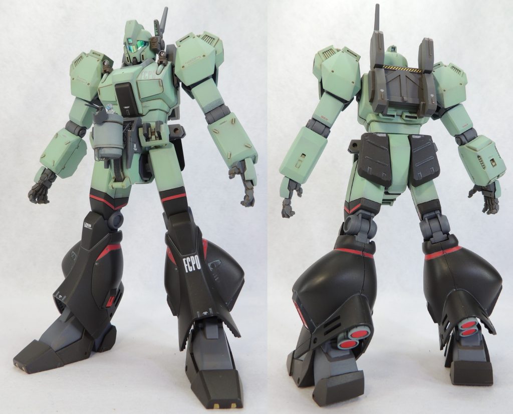 市民への威圧が主目的であるため、対MS兵装を取り払い、対人用機銃で武装しています。