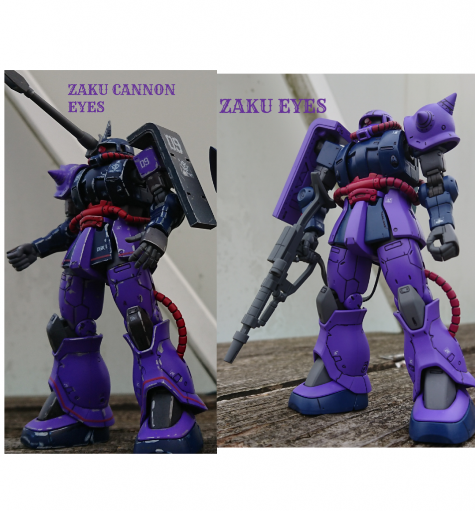 一年戦争で中破したザクキャノンEYESを修理しザクへと生まれ変わった機体