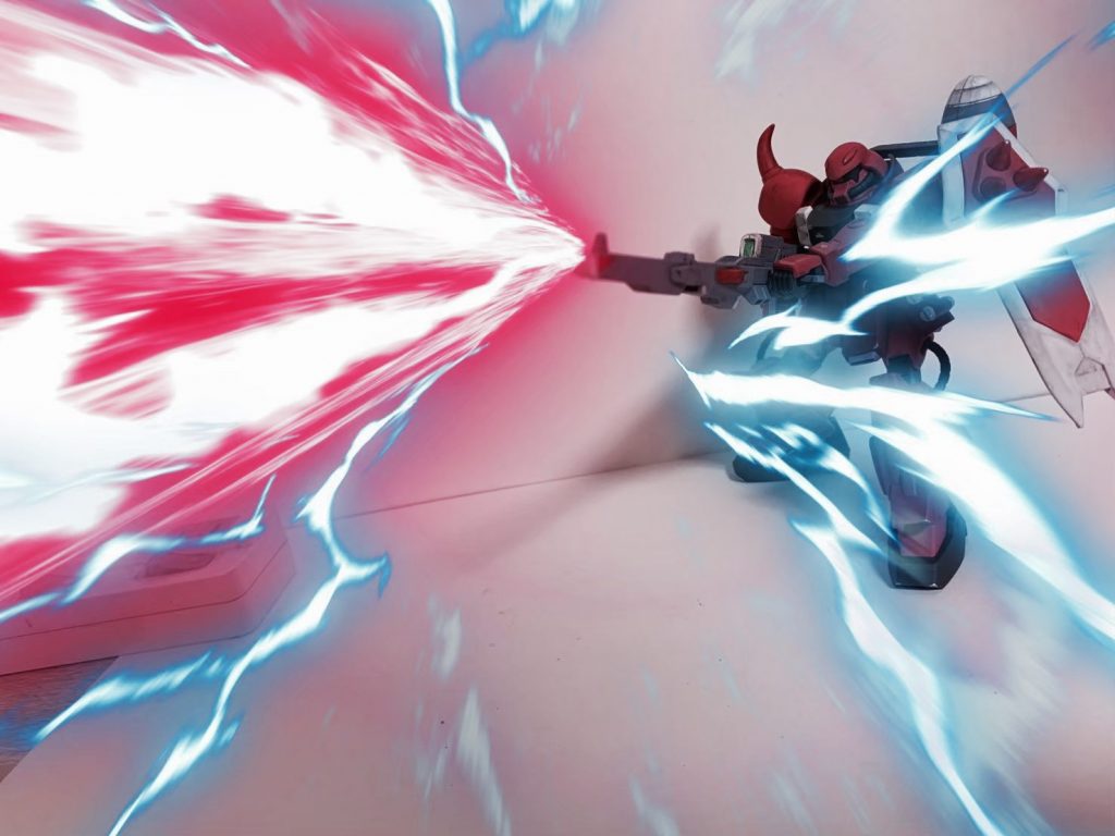 最後は発射風加工で〆。