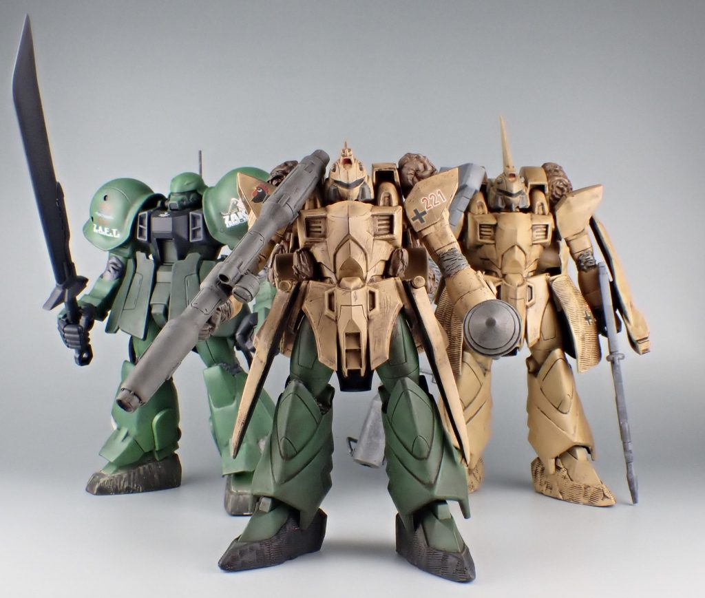 前作のゲイツ、ザクウォーリアと。ザフト1/144も数が増えてきて楽しくなってきました。