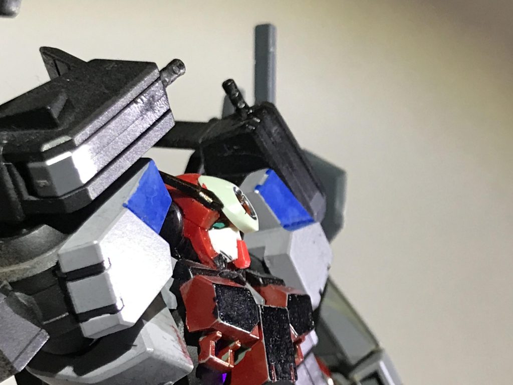 ELS戦役から2年後に地球連邦平和維持軍が開発した試作機。GN-X IV改修計画(トランザム機能のカットやコアファイター増設)とは別の指揮系統で開発はスタートし今後、地球連邦平和維持軍の所属者においてイノベイターが発生する可能性を考慮し脳量子波対応型として設計された。しかしイノベイターへの理解不足やGN-Xタイプの設計的限界の到来が重なってしまい、画期的な機構は搭載されないまま本機はシンプルな高出力機という形に収まってしまう。(特に推進器関連は高出力を優先して一般のGN-X IVよりは扱いづらくなっているが、決して脳量子波に適性の無い者では扱えないという程ではない)