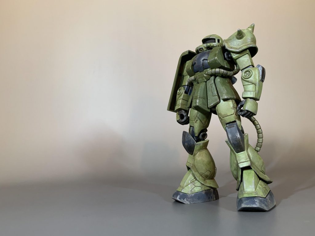 アクリル塗装で筆塗りして完成しました。このキットのディテールの良さを実感しました。