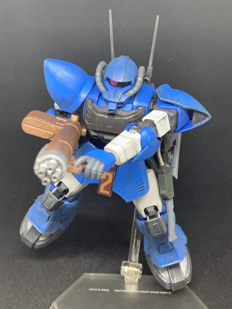 マグネットコーティング及び、戦争の中で開発してきた各MSのノウハウが詰め込まれた超高性能ザク。その性能故に戦後接収され、地球連邦軍で運用されたという。すごい!