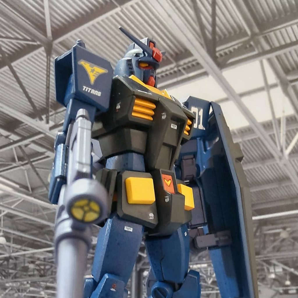 EG　ガンダムガンダムマーカーエアブラシシステムで全塗装