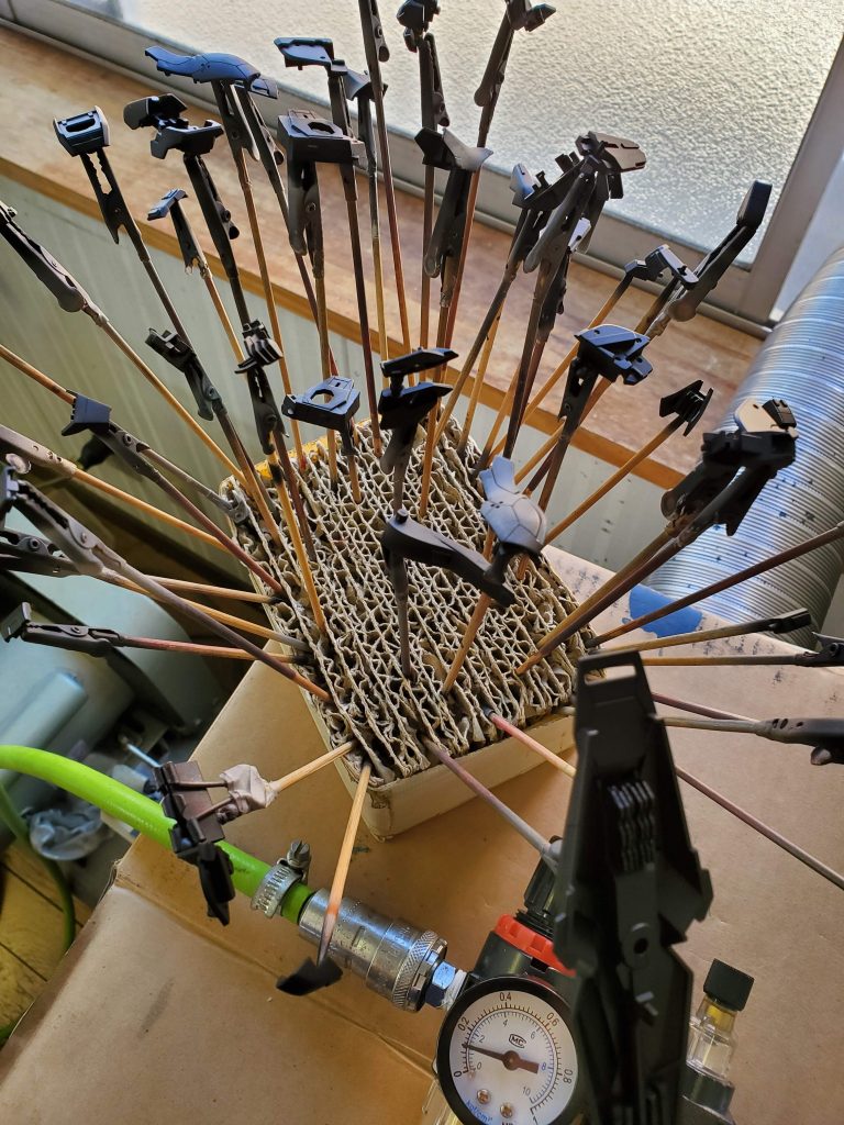 黒サフからの立ち上げ塗装