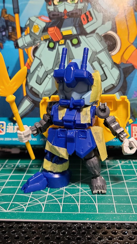 ▲ガンダイバーの中身です。悟空インパルスを素体にガンダイバーの外装を組み合わせる感じになっています。