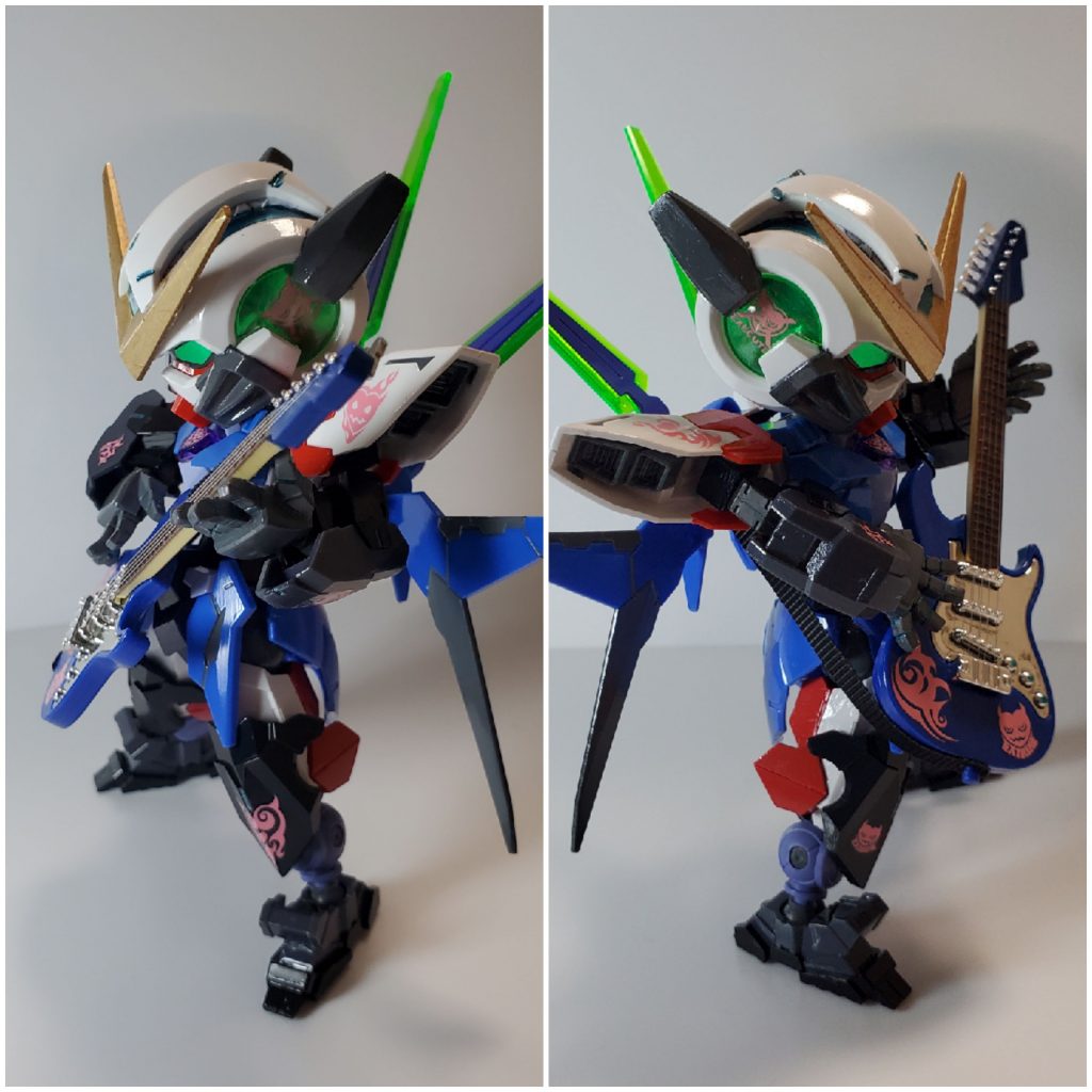 サイドビュー。全身にデカールを貼りまくりました。 