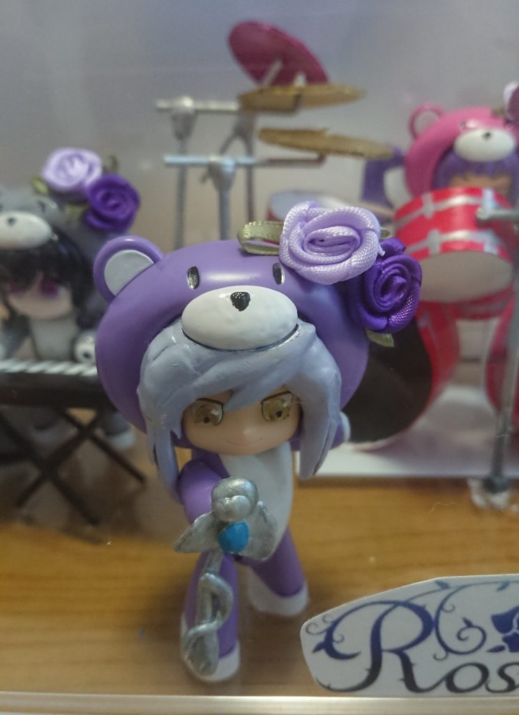 ギャン子を使って、湊 友希那風にしました。(^-^)マイクは、彼女がパテで作ってくれました。(^-^)