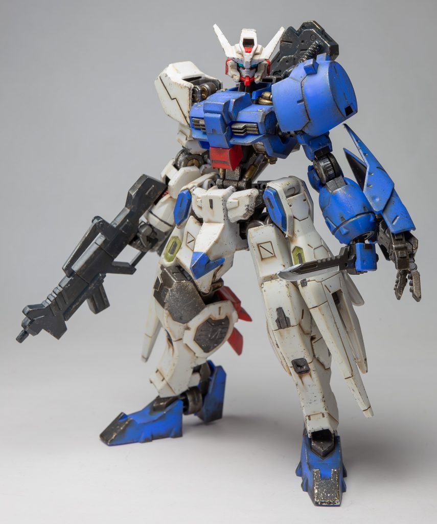 あまり普段は汚さないんですが、やはり鉄血は汚してナンボということで。。アスタロトは素立ちがいちばんキマると思います。