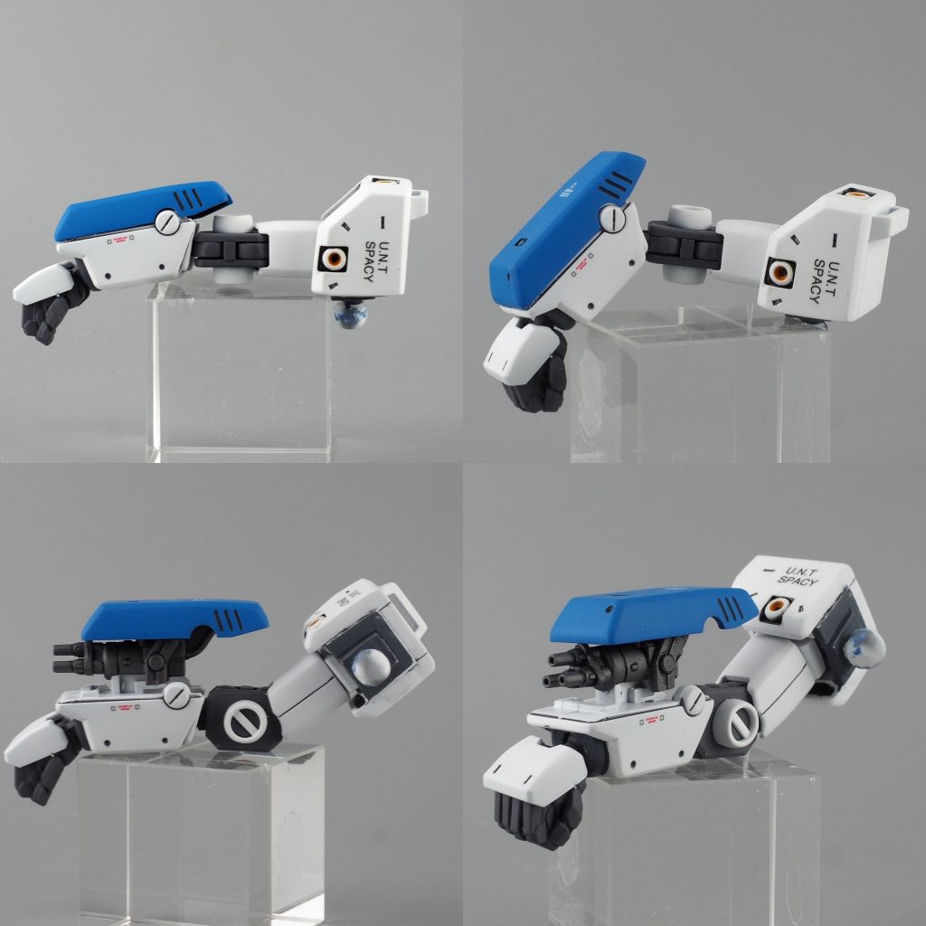 腕はガワラ曲げができるようになってます肩の取り付けは移植してます。