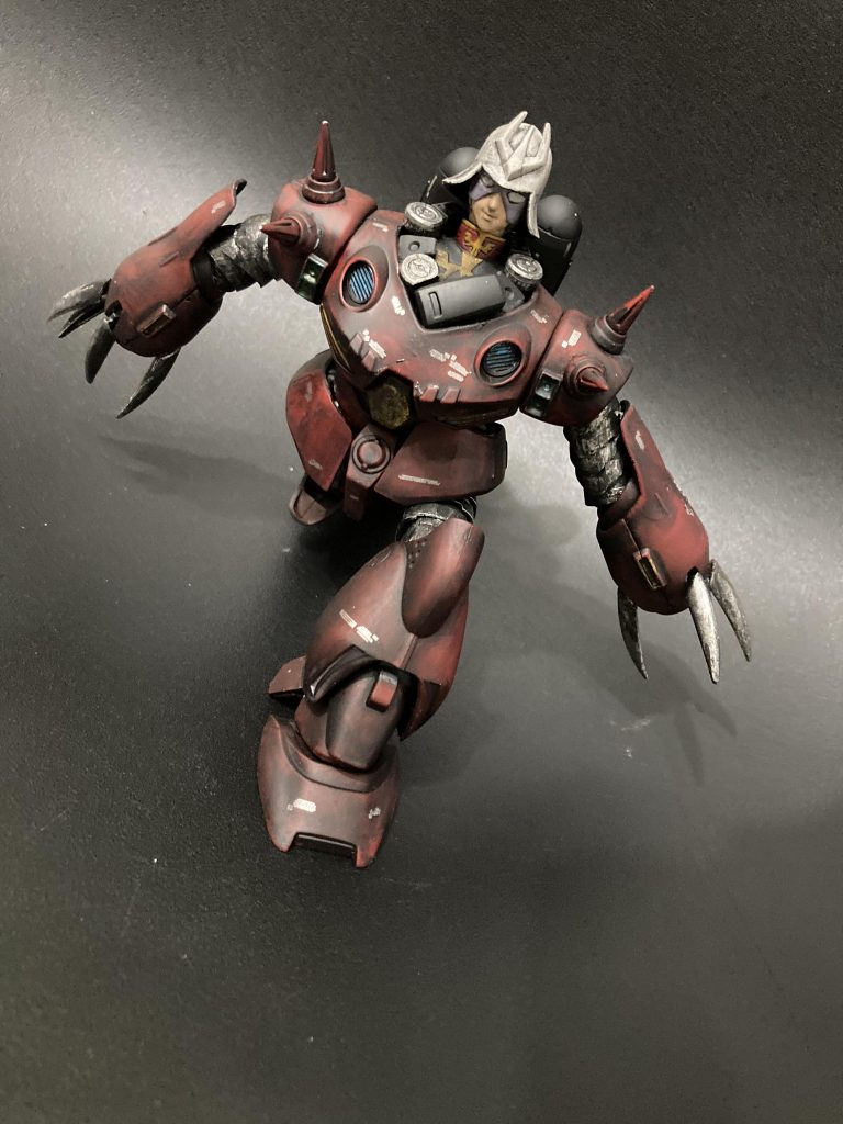 いつもの通りペプシヘッドが浮かない様に劇場版イラスト風に濃いめウェザリングで伊達おとこ風にマットな仕上げにしました。