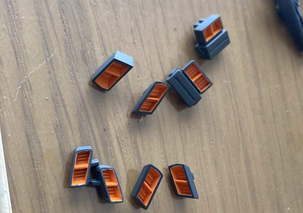 バーニアも塗り分けました！