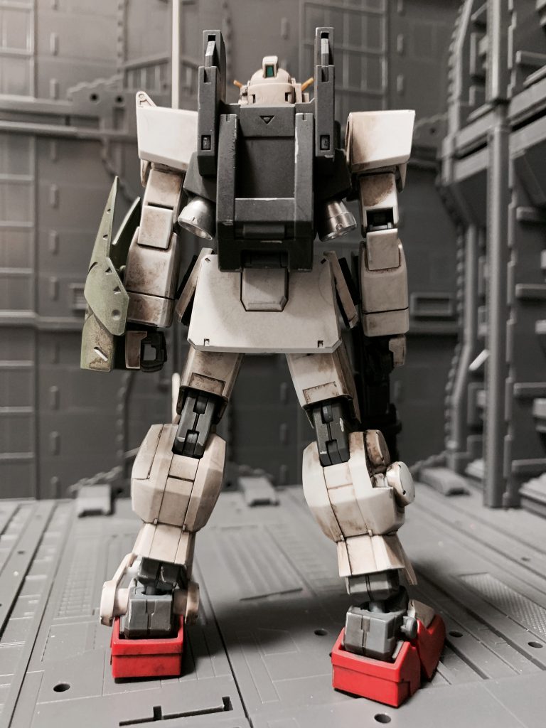 バックショット。バーニアノズルはシルバー塗装しています。