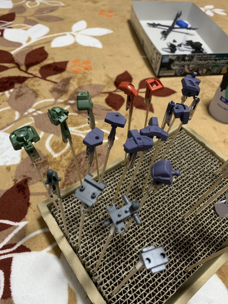 当時、オリジナルのカラーリング自体が初めてだったのでおっかなびっくり塗装…(でも超楽しかった)