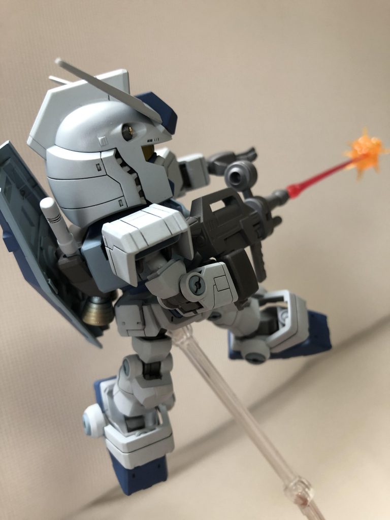 リックドム撃墜ポーズ。