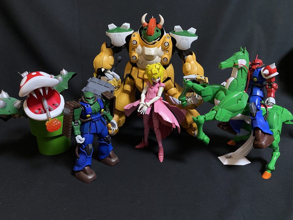 ピーチ姫型モビルドールと仲間達😄