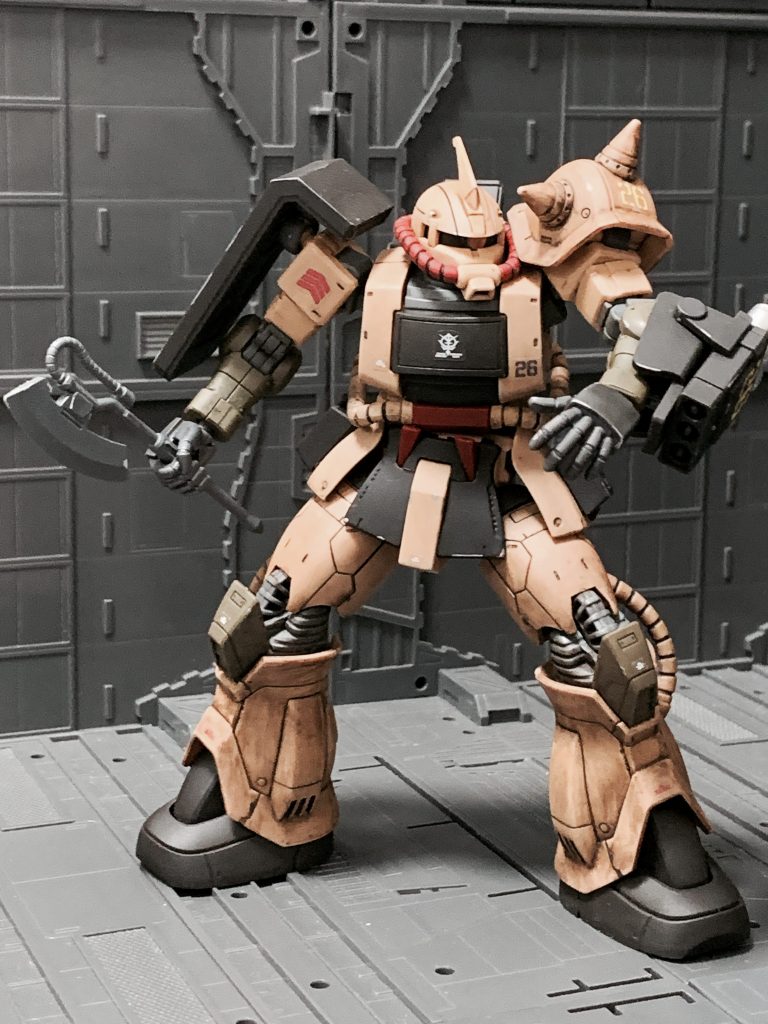 ヒートホーク。ザク系の共通兵装です。ご覧いただきありがとうございました。