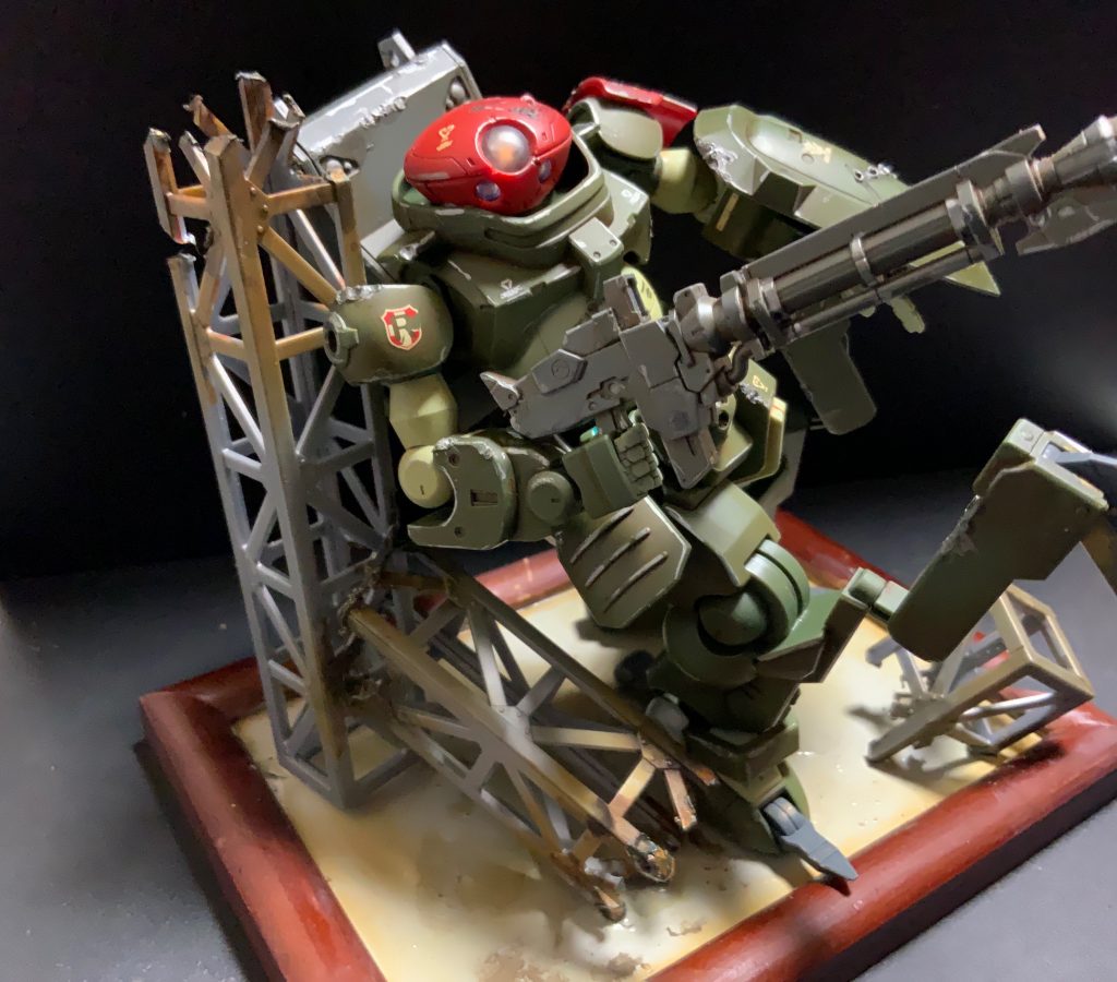 簡単ジオラマベースも使ってみました 作り方は後ほど…