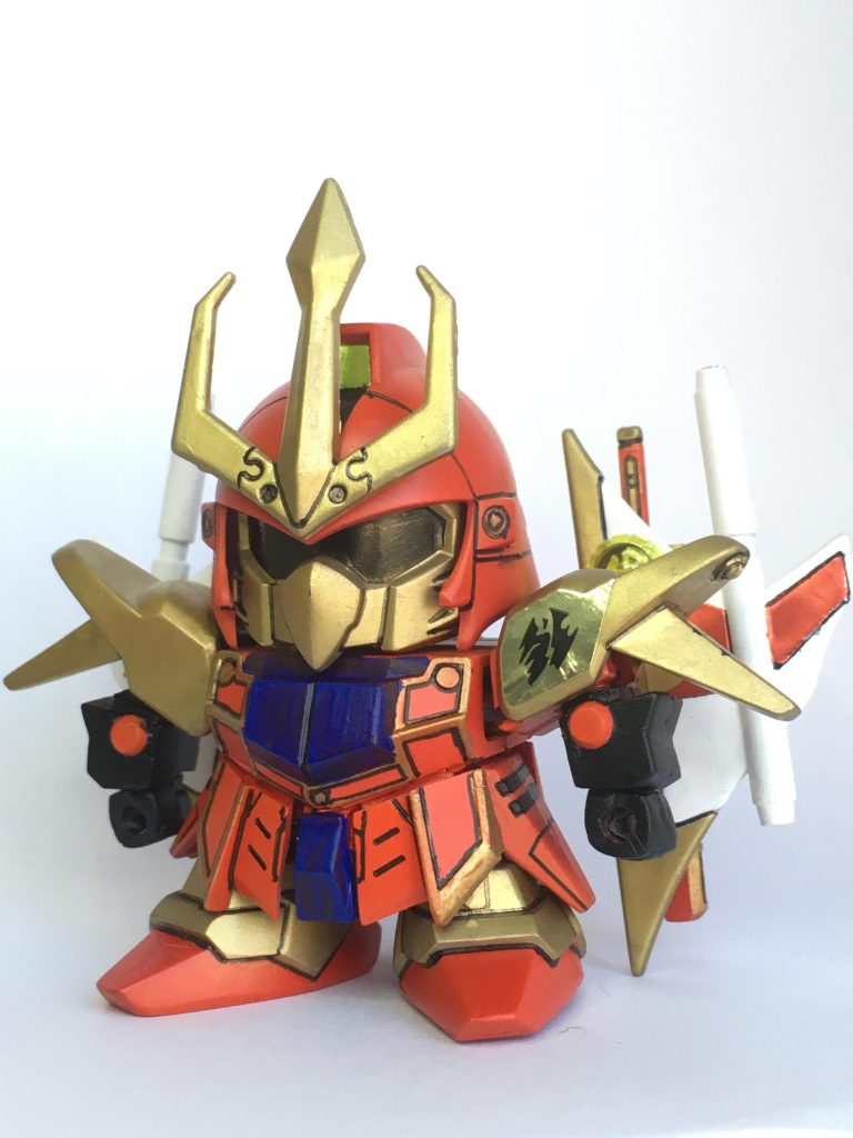 ガンダムマーカーエアシステムで塗装。文字部分は潔く付属シールを使用。