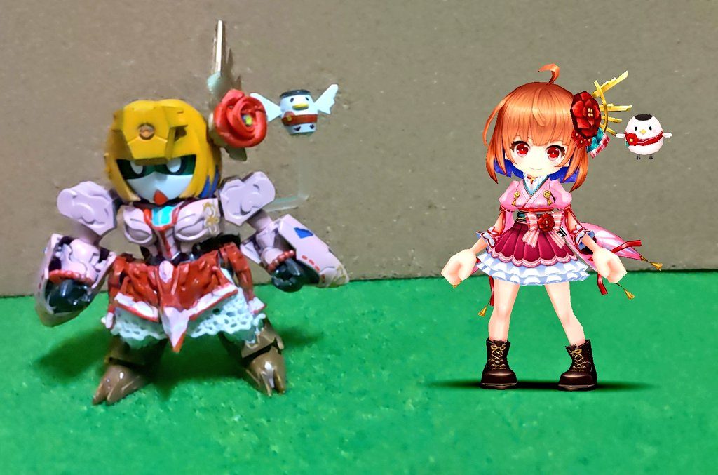 最後にご本人登場肩幅が違うのは仕方ないね…