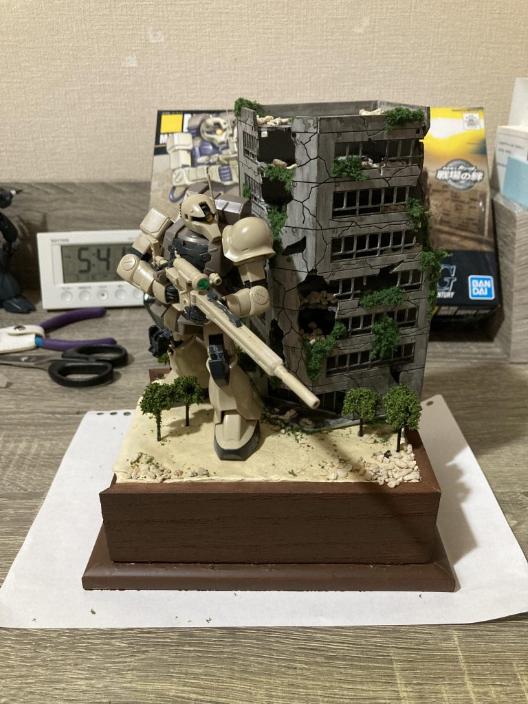 【ゲーム】戦場の絆にザクスナイパーで出撃しているところを再現してみました。