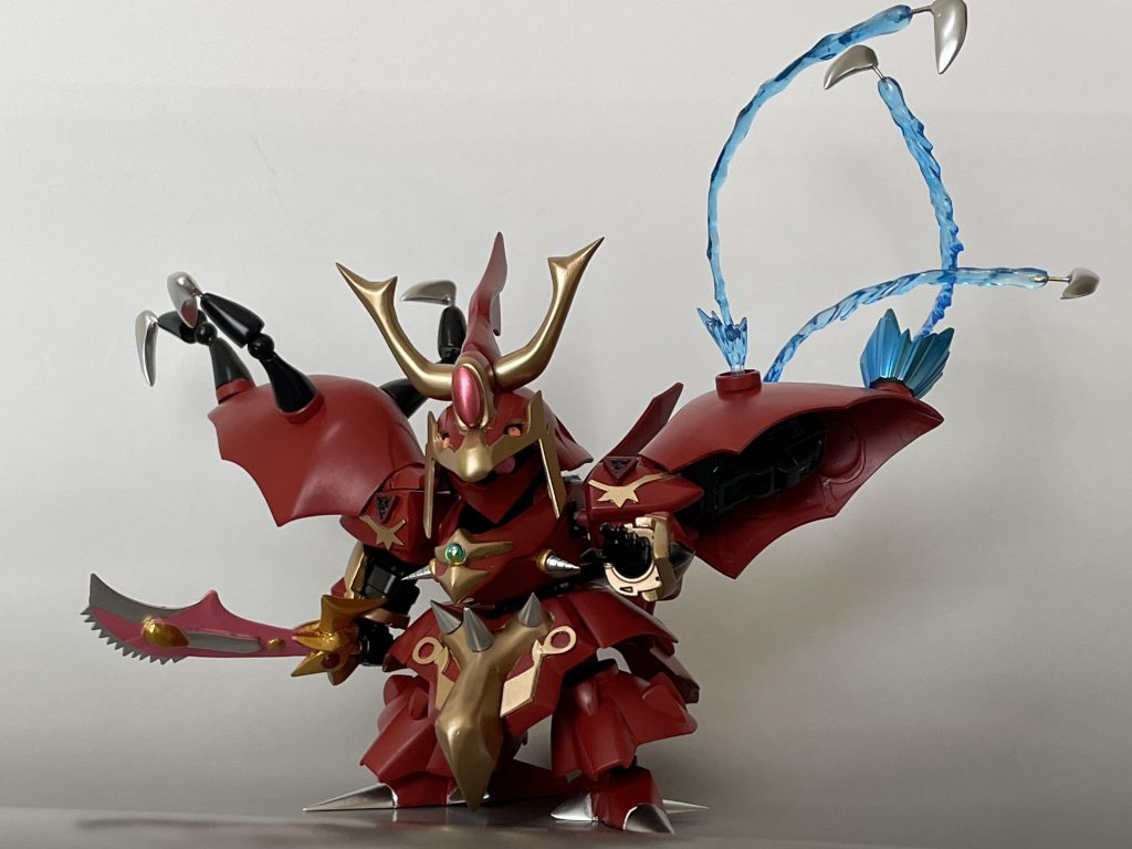 ファンネルは市販の関節にパテで爪を付けました。エフェクトパーツで一応飛ぶようにネオジム磁石で接続しています