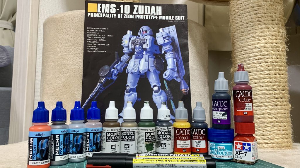 使用した全塗料